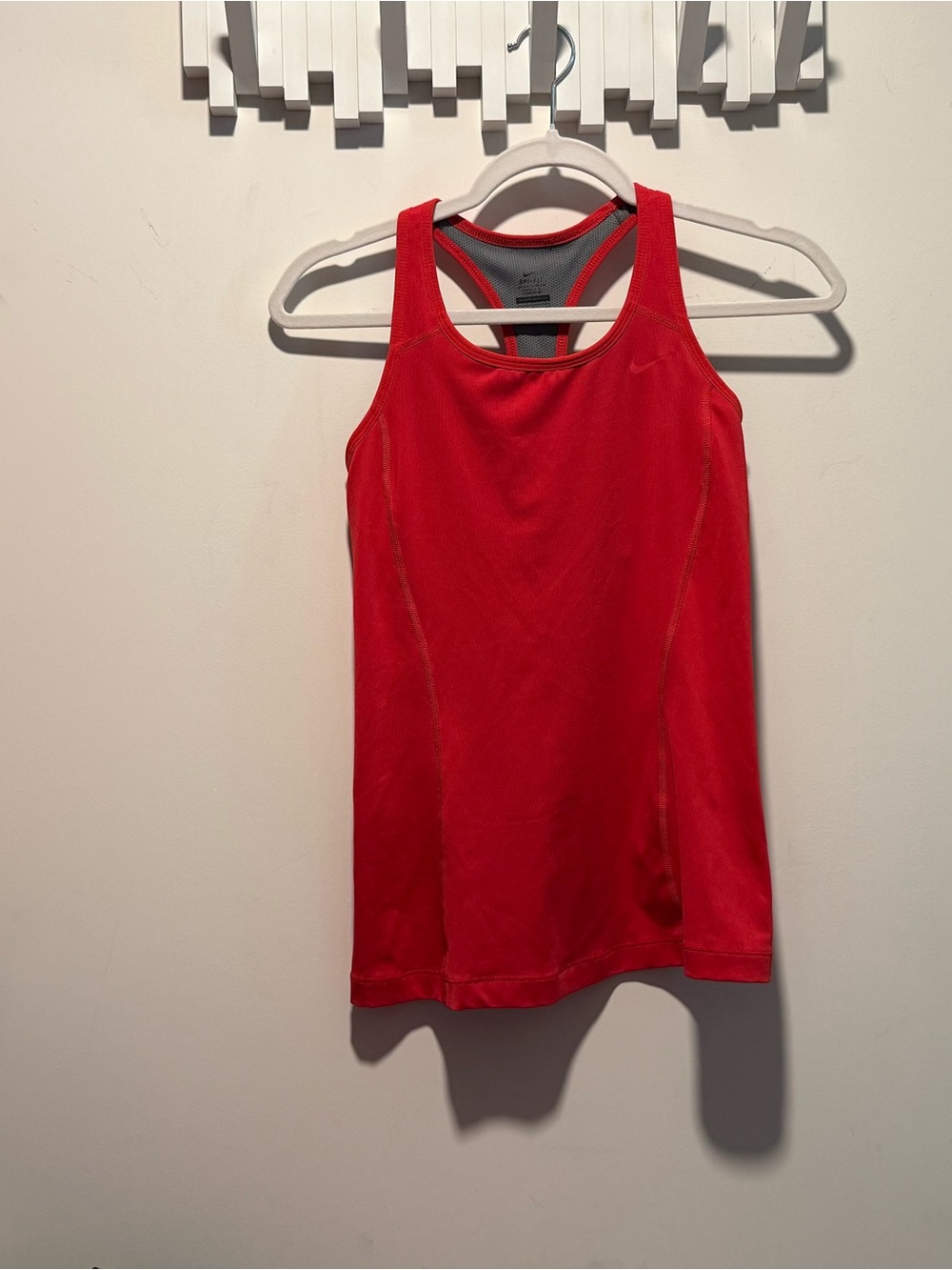 Nike Dri-Fit Athletic Red Racerback Workout Tank Top - Women
